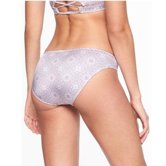 Athleta Aqualuxe Print Ladder Front Bikini Bottoms Medium - Picture 2 of 2